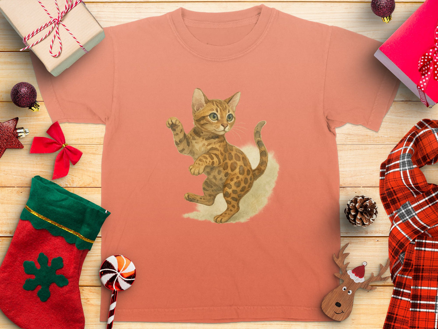 Playful Excavator Cat Design T-Shirt product type