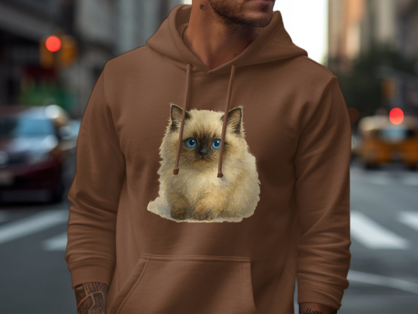 Cozy Hoodie with Adorable Kitten Design product type