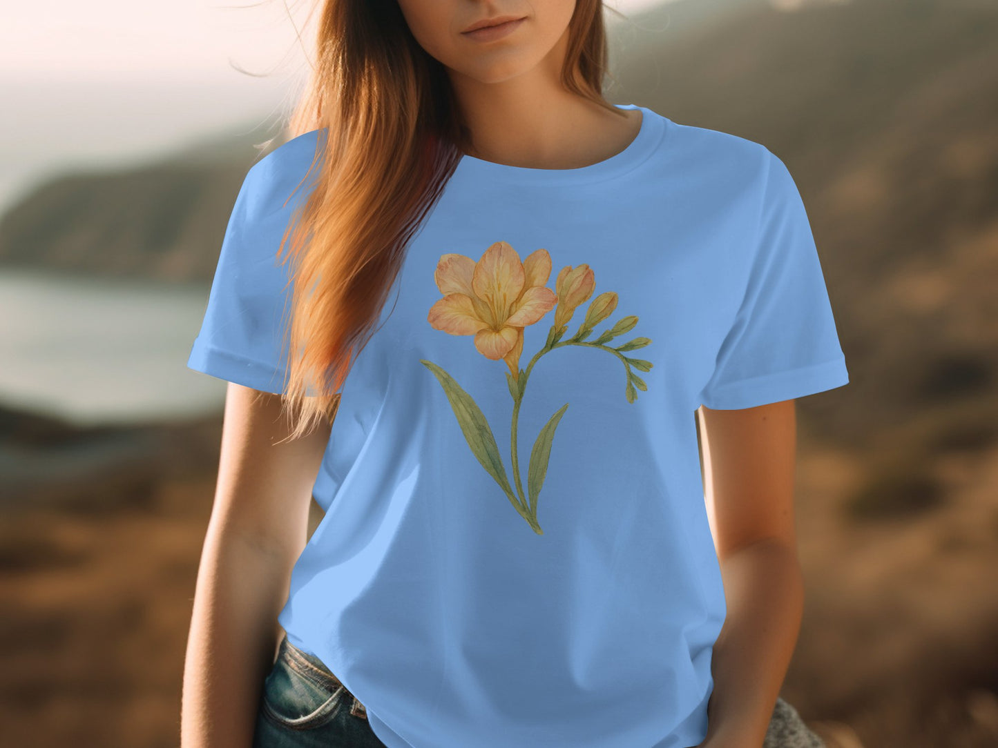 Floral Print Casual Wear Short Sleeve T-shirt product