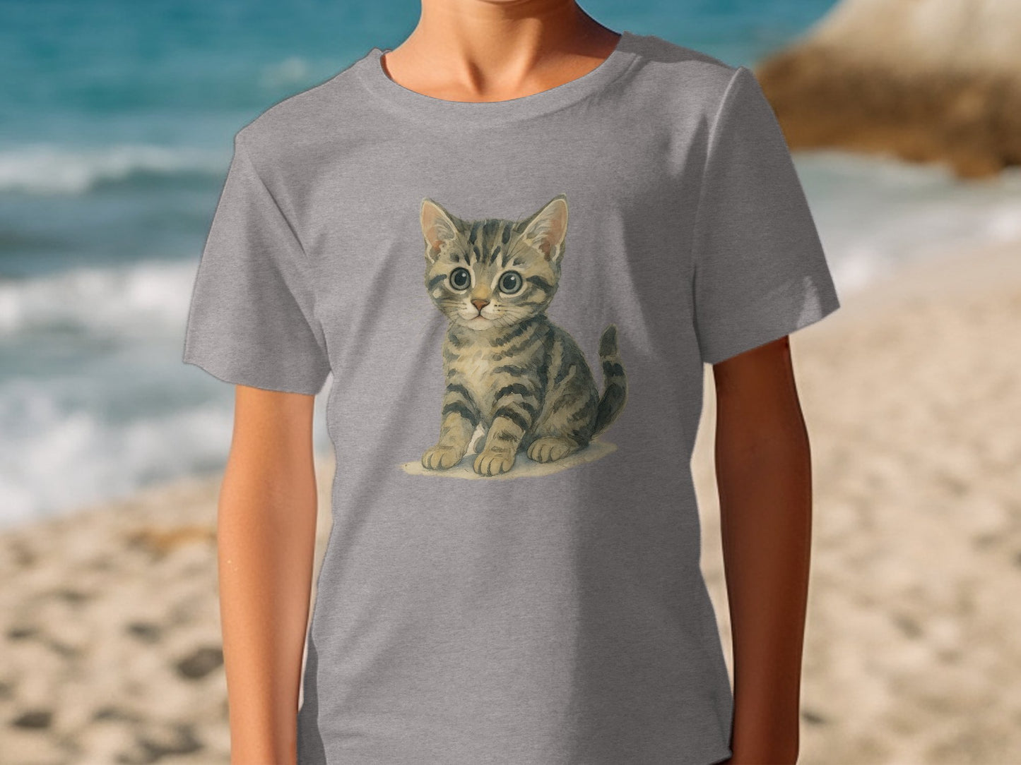Adorable Kitten Graphic Tee for Kids Clothing product