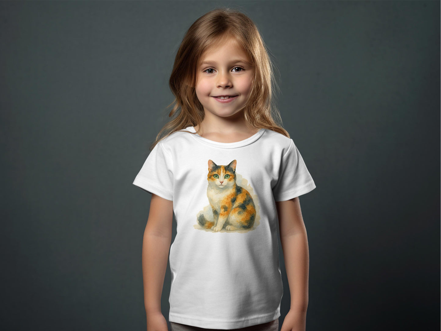 Cat Graphic Printed Kid's T-shirt Apparel product
