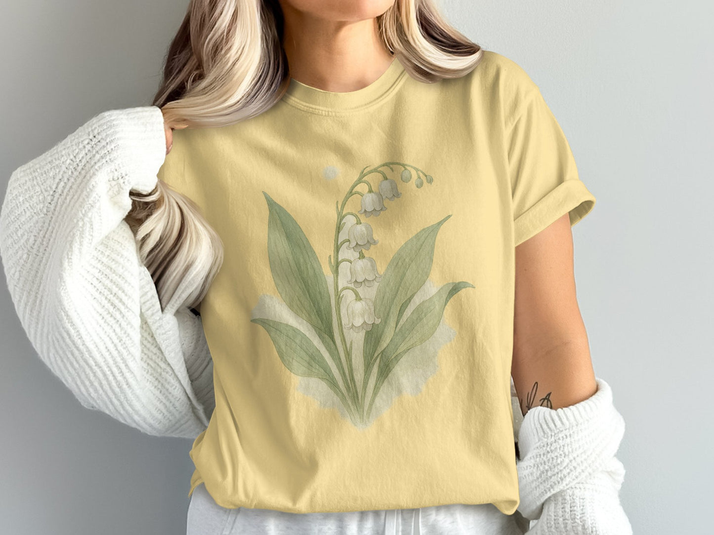 Lily of the Valley Flower Graphic Print Shirt product