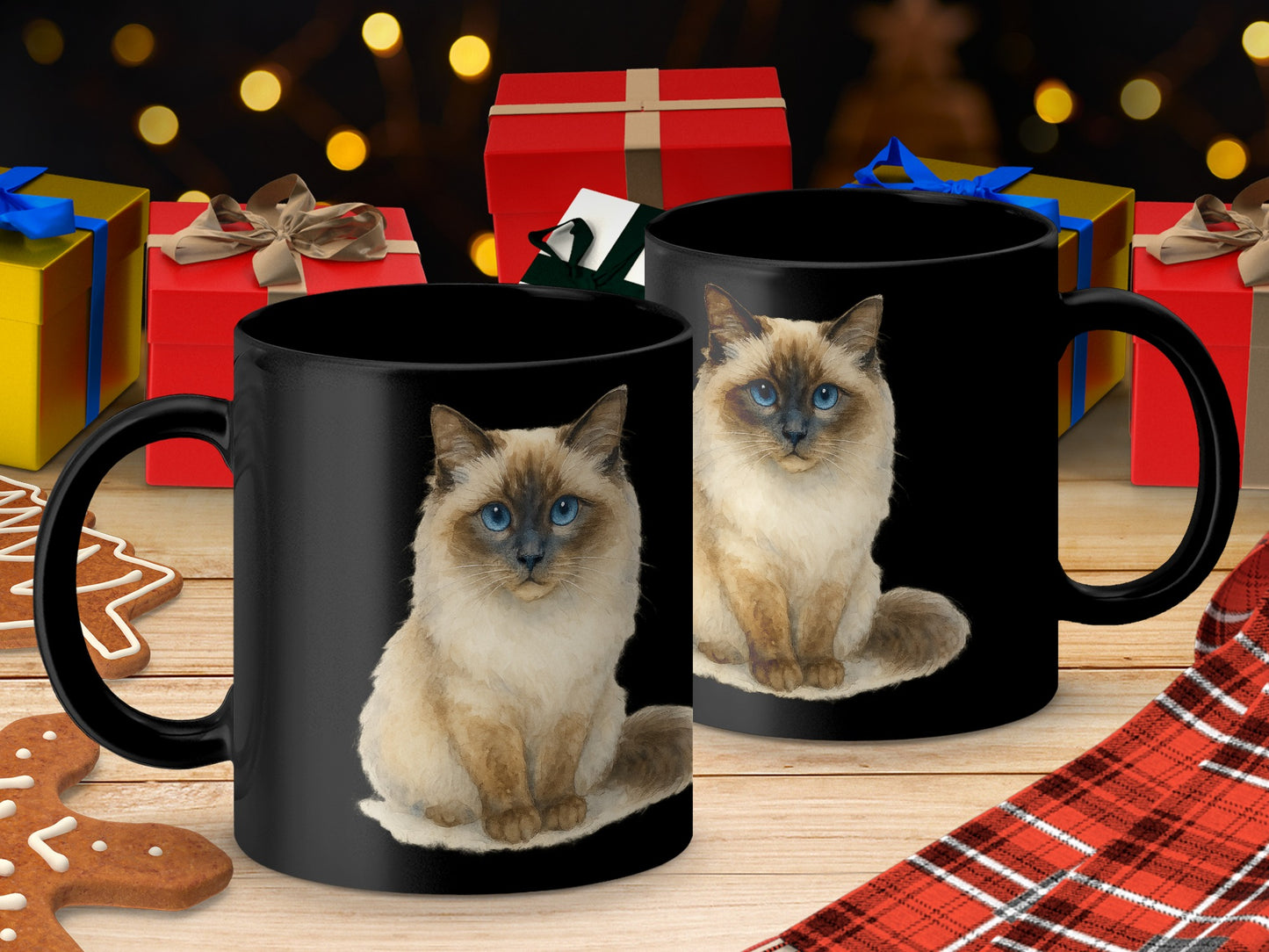 Christmas Cat-Themed Coffee Mug Gift product
