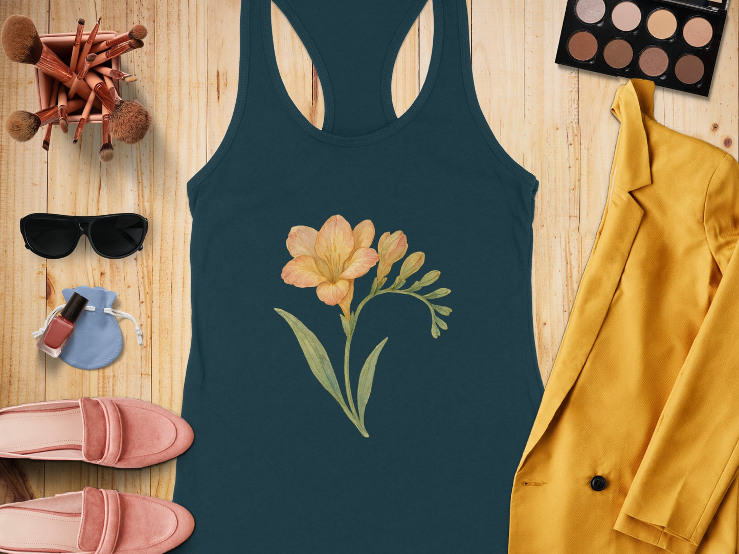 Floral Art Design Tank Top fashion product