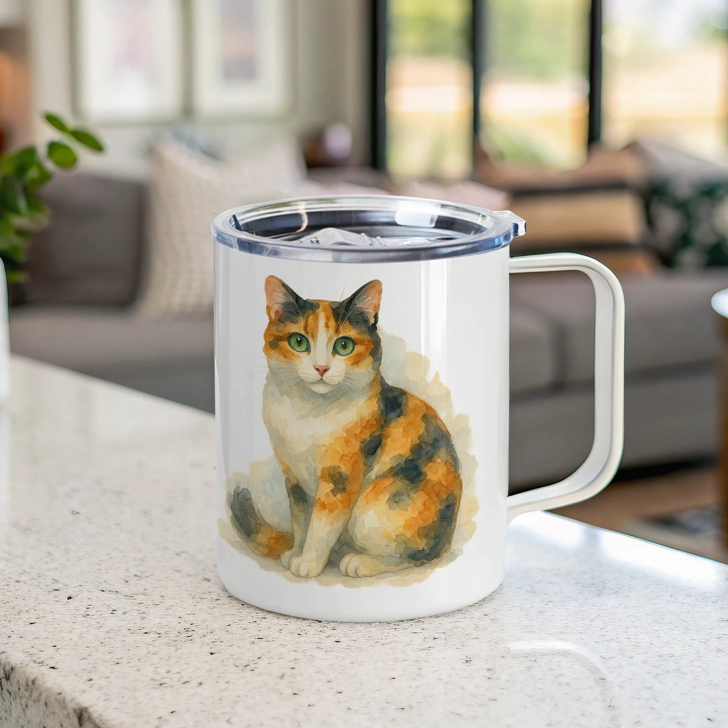 Calico Cat Art Stainless Steel Double Wall Tumbler product