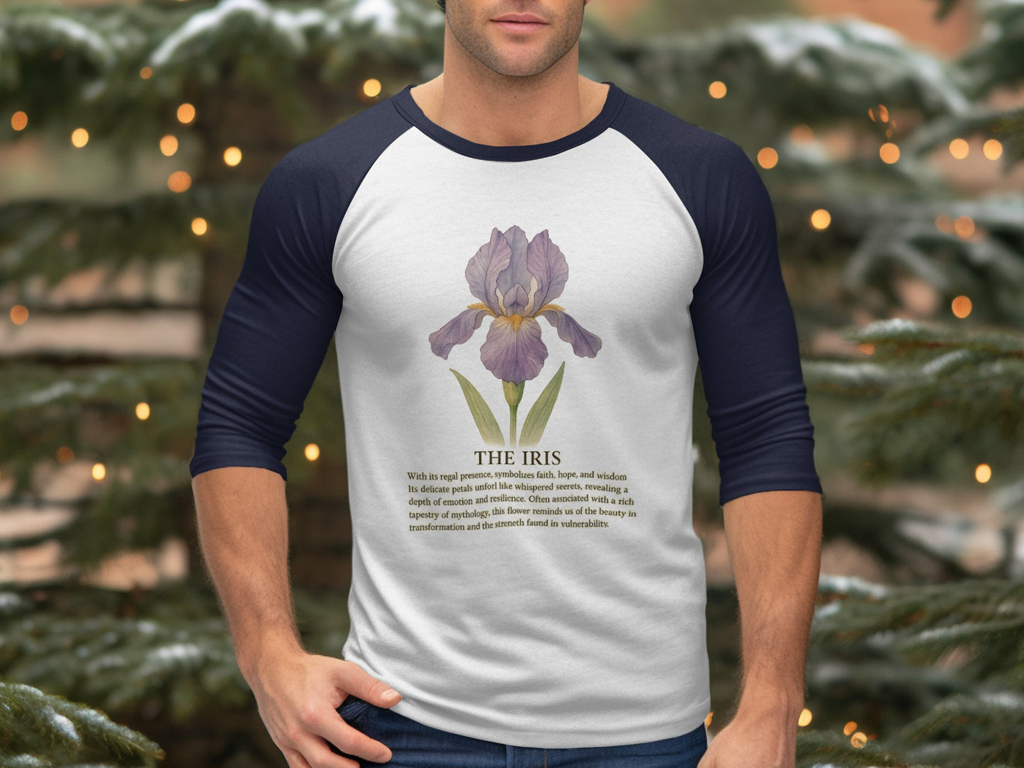 Iris Botanical Print Long Sleeve Shirt product