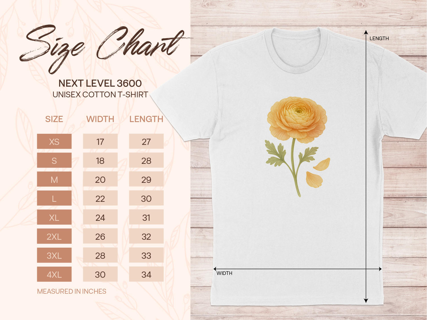 Floral Graphic Unisex T-Shirt Casual Fashion product
