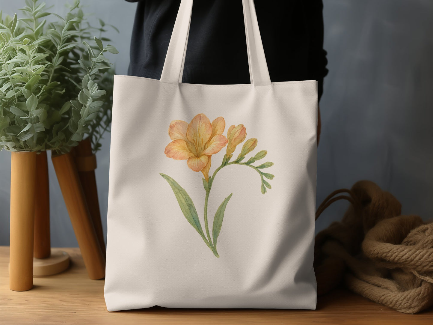 Beautiful Floral Print Tote Bag Product Type