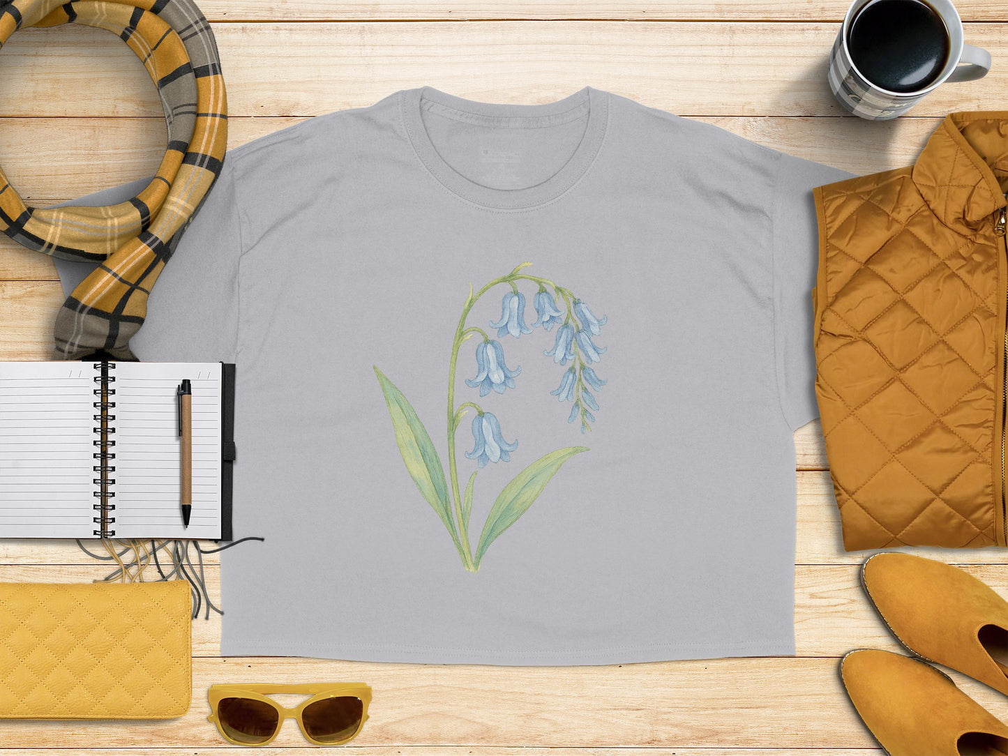 Beautiful Bluebell Design on Trendy Shirt product type