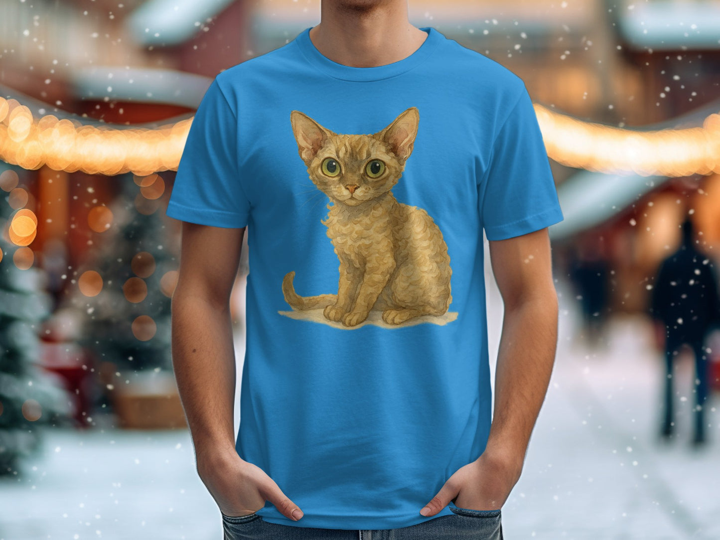 Adorable Large-Eyed Kitten Graphic T-Shirt product type