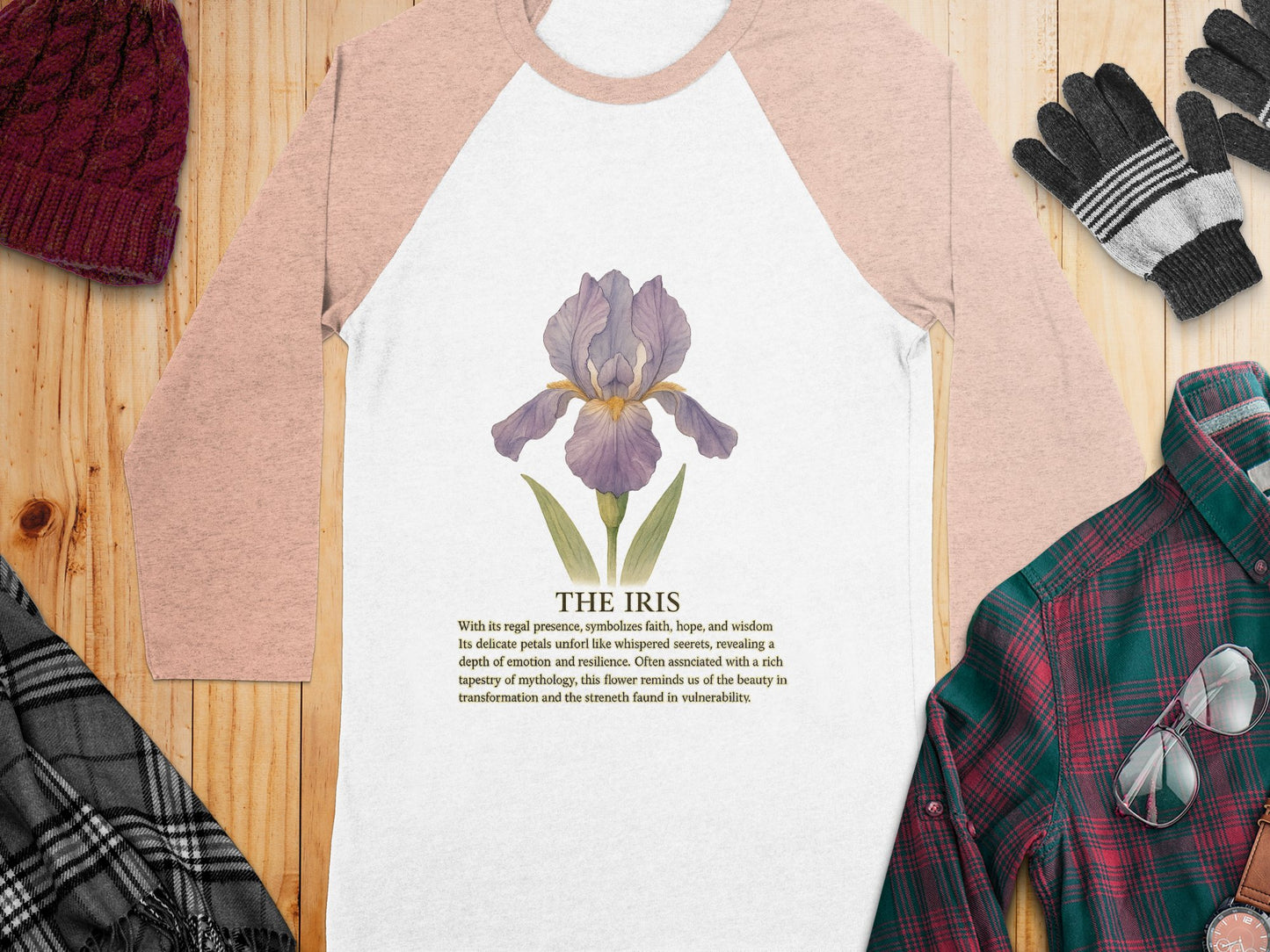 The Iris Detailed Graphic Baseball Tee product