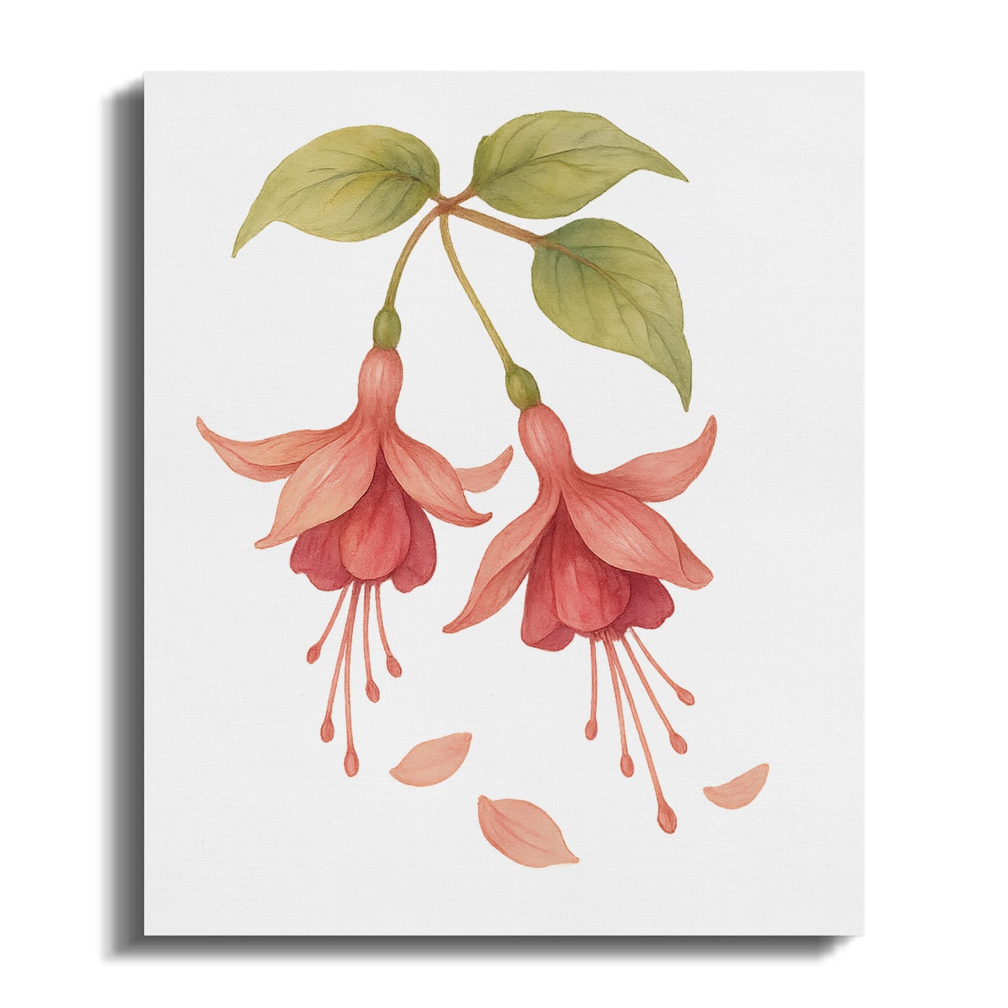 Beautiful Pink Flower Artwork on Canvas product