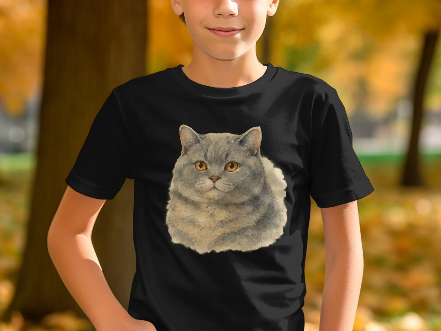 Adorable Cat Graphic Design Children's T-Shirt product