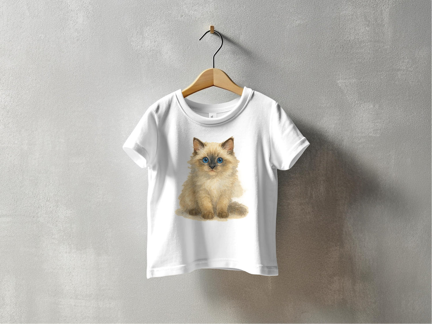 Adorable Kitten Design on Trendy Kids T-shirt Product