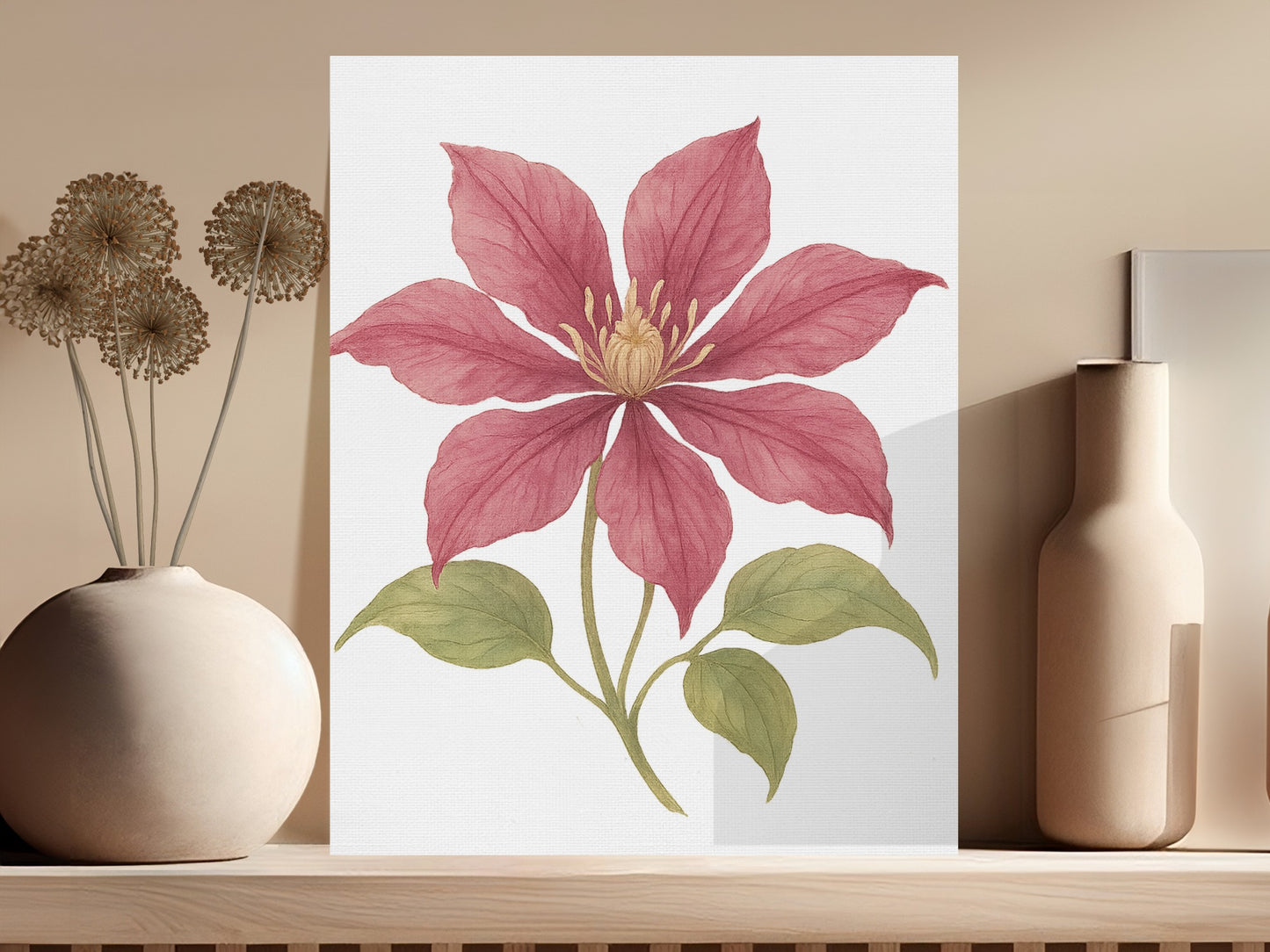 Beautiful Botanical Flower Print Wall Decor product type