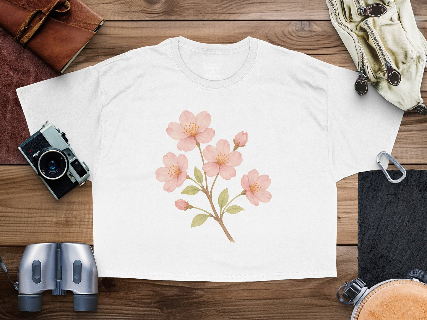 Floral Blossom Graphic Printed White T-shirt product type