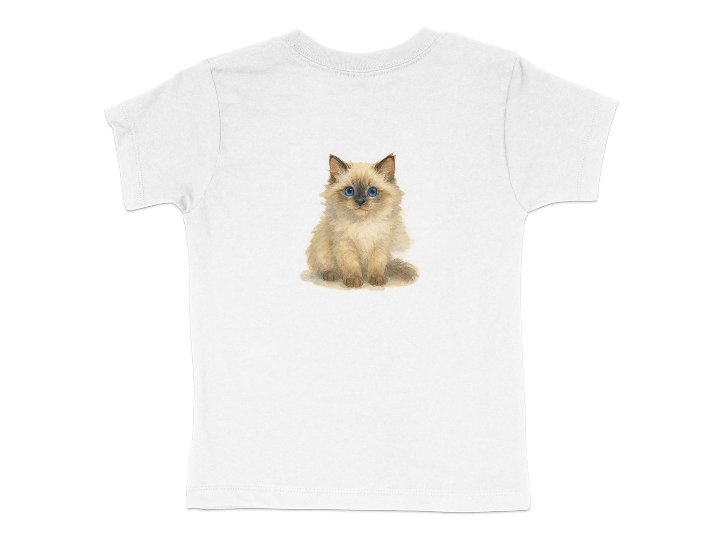 Adorable Kitten Design on White Kids T-Shirt product