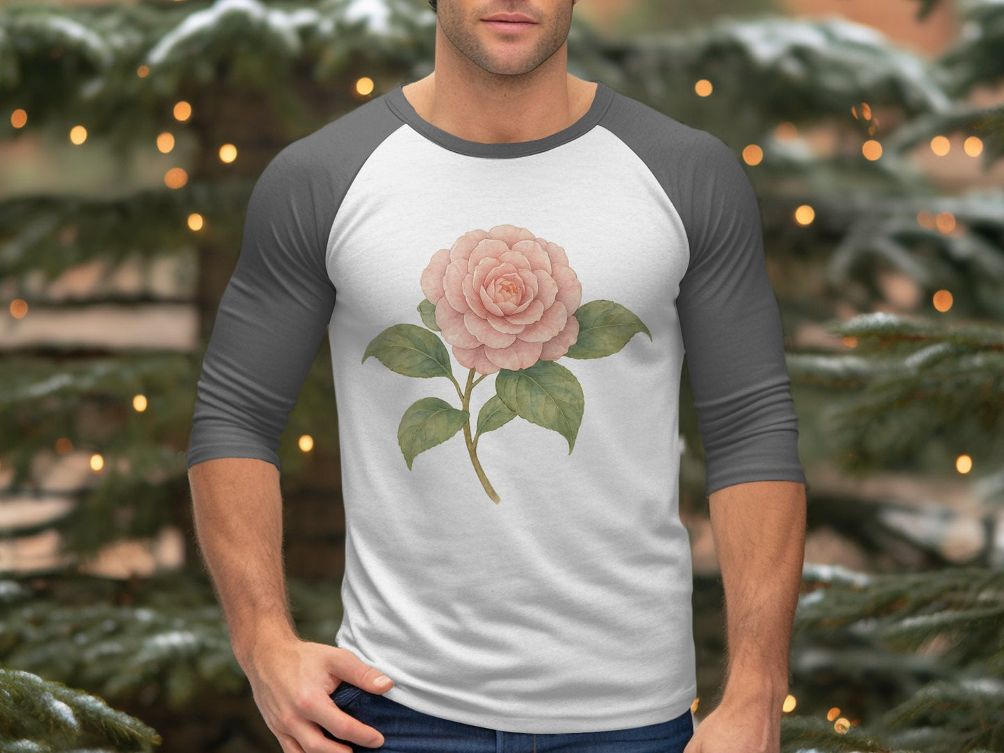 Floral Print Baseball Tee for Casual Wear t-shirt product