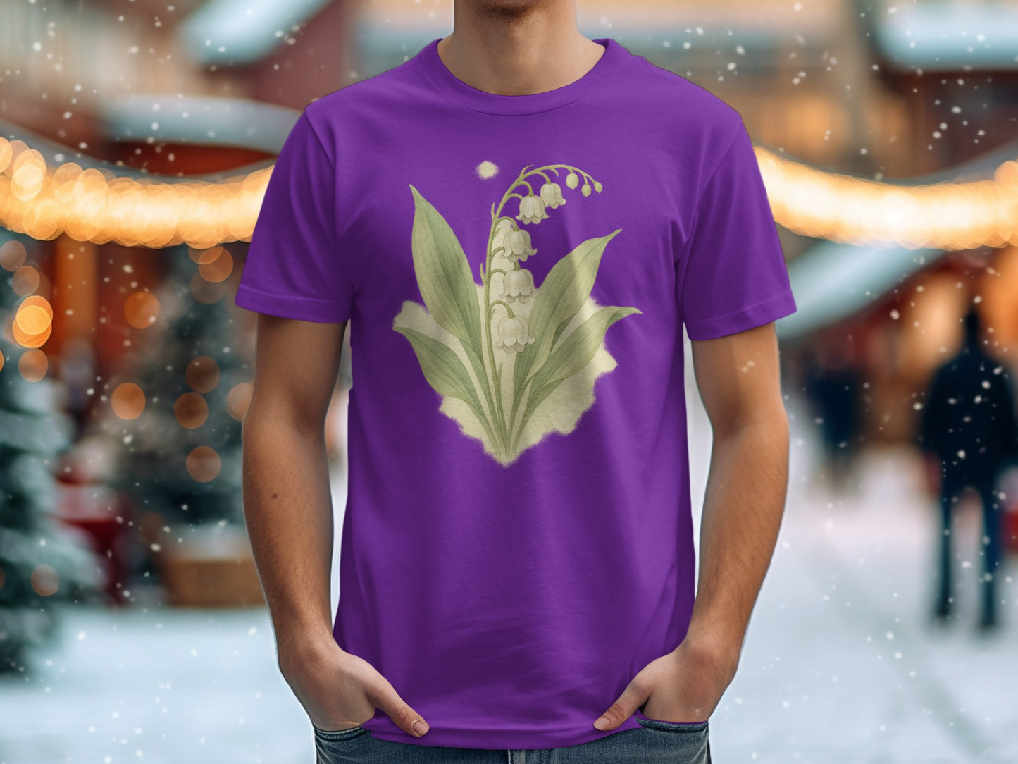 Vibrant Graphic Lily of the Valley T-shirt product