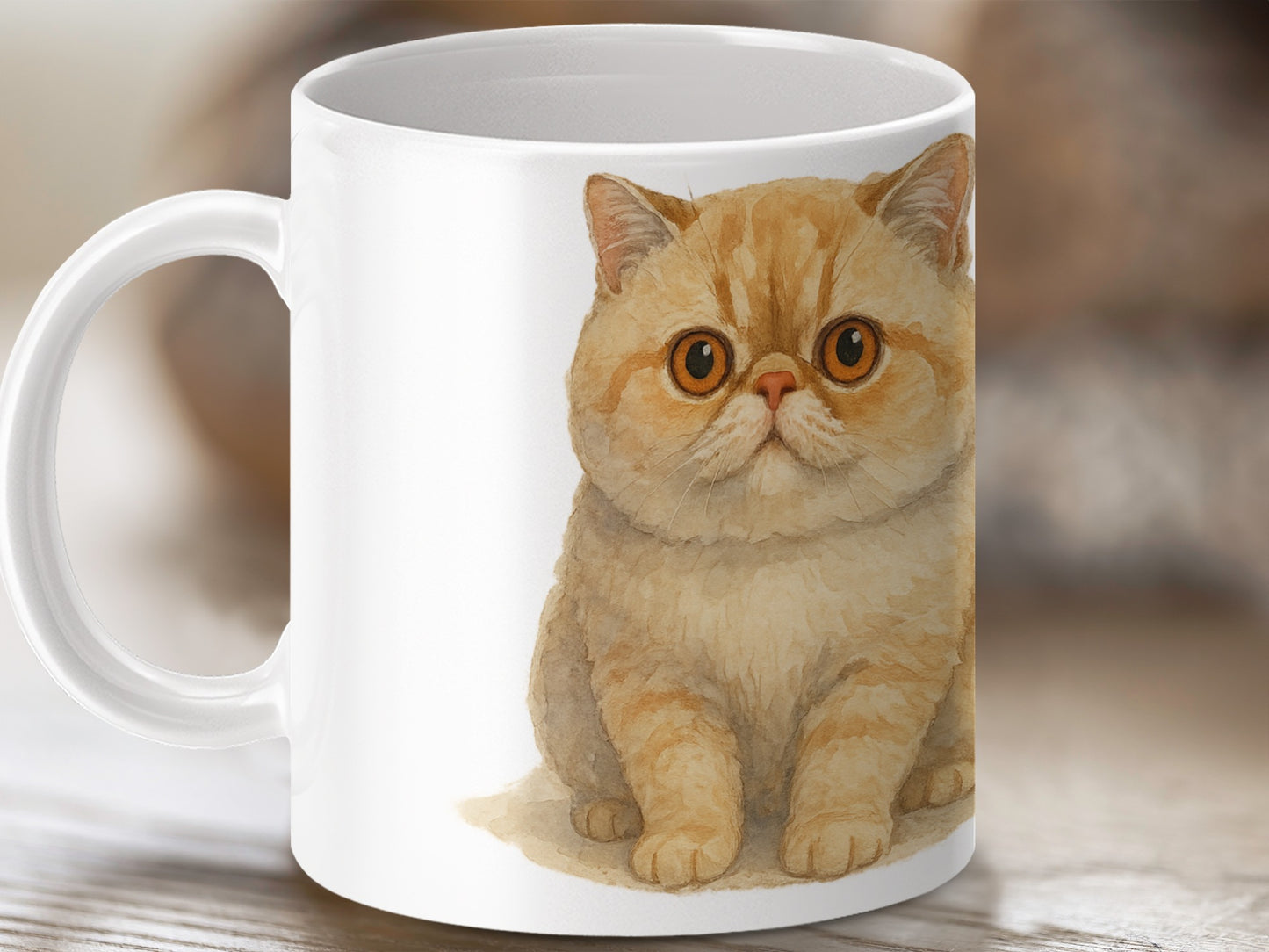 Adorable Cat Illustration Coffee Mug product