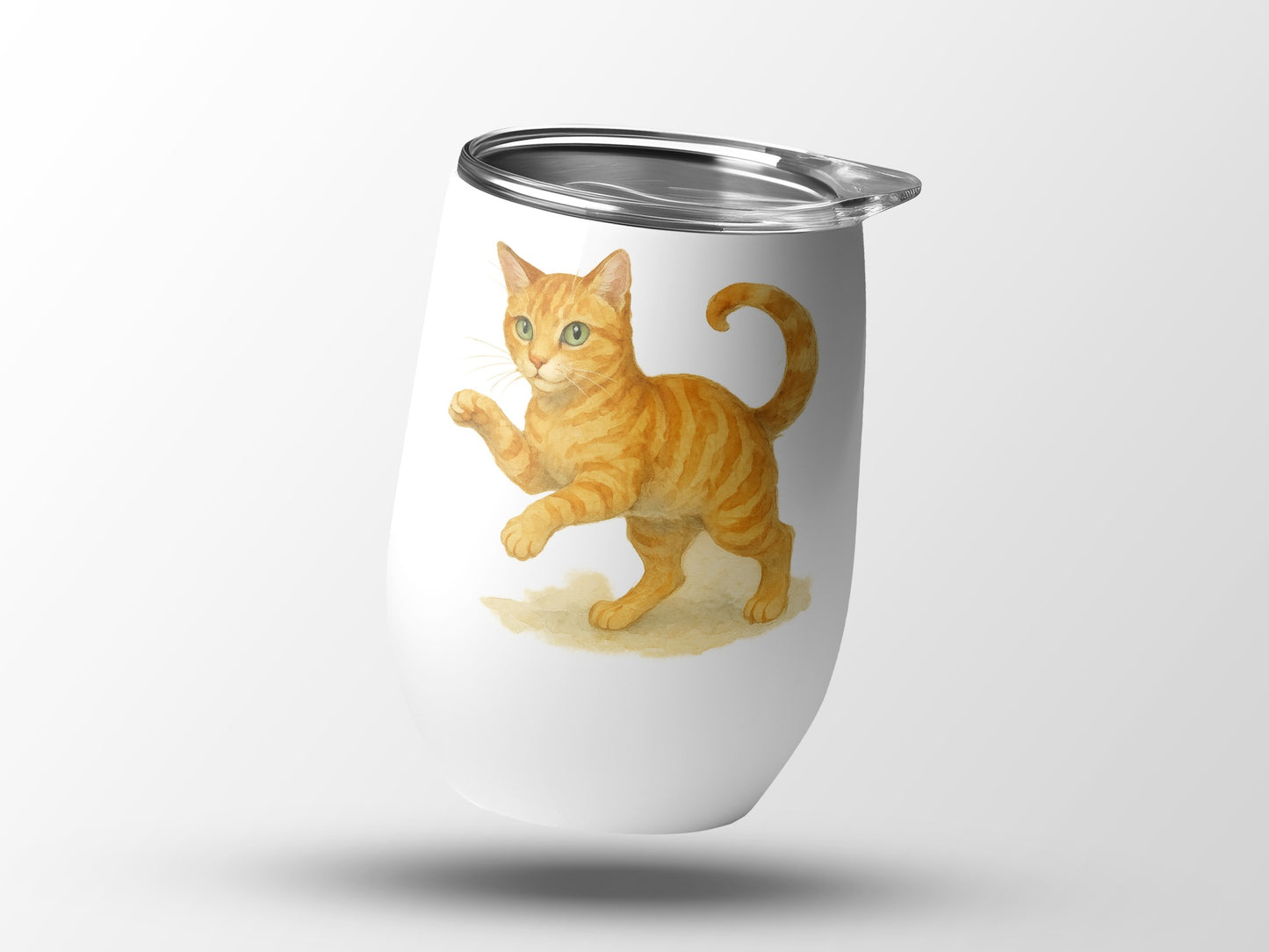 Cute Orange Cat Insulated Travel Tumbler Product