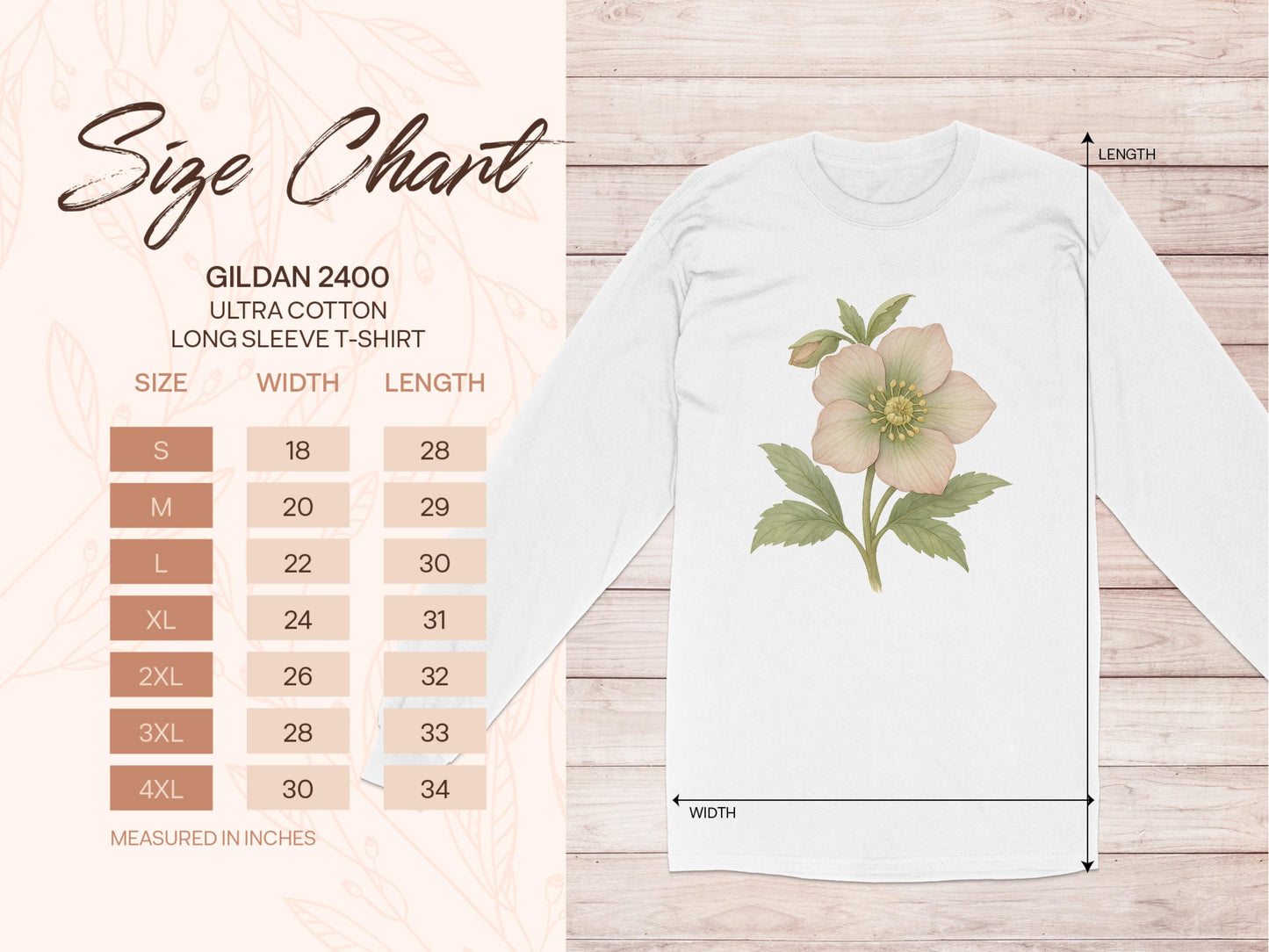 Flower Illustration Long Sleeve Shirt product