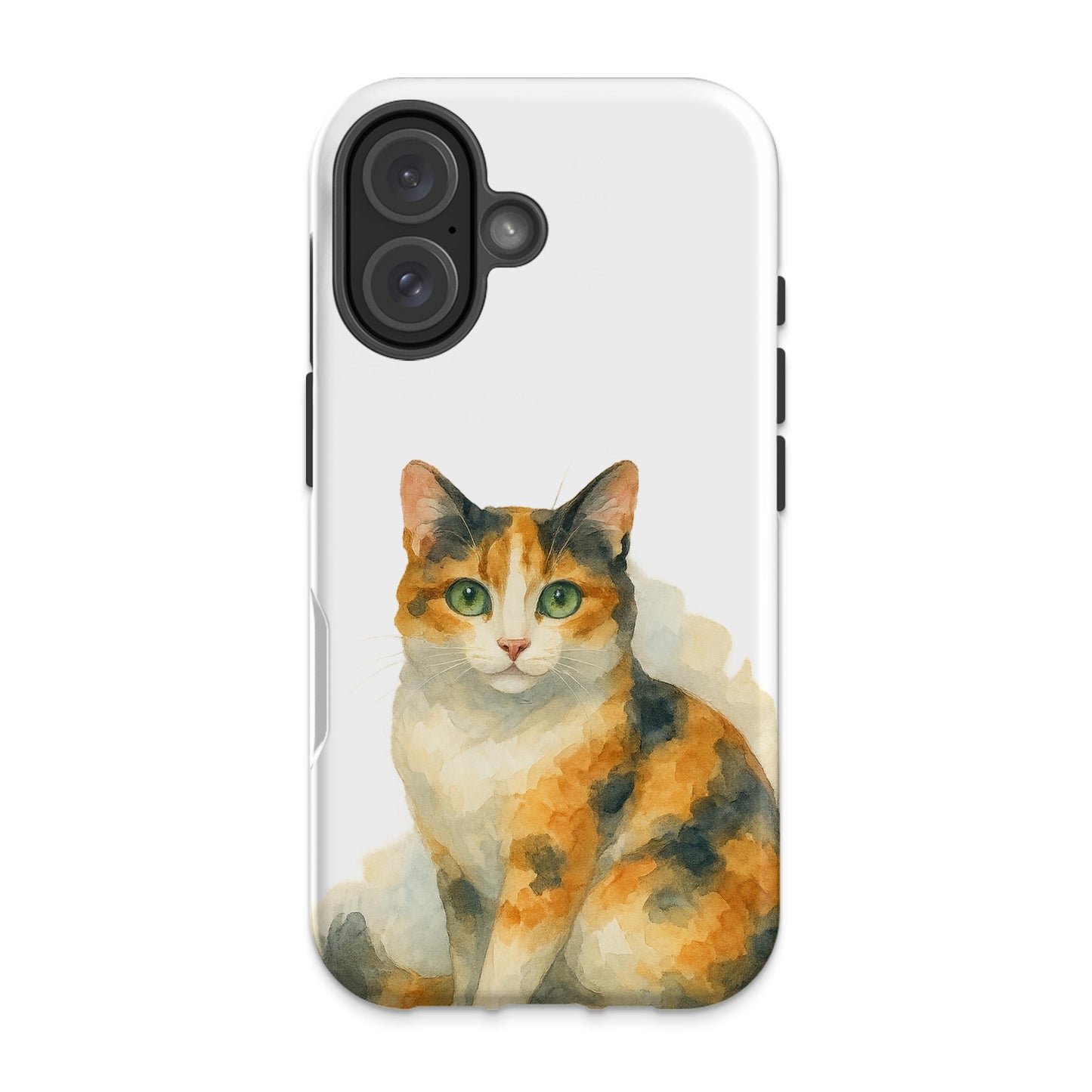 Adorable Calico Cat Design Phone Case product type