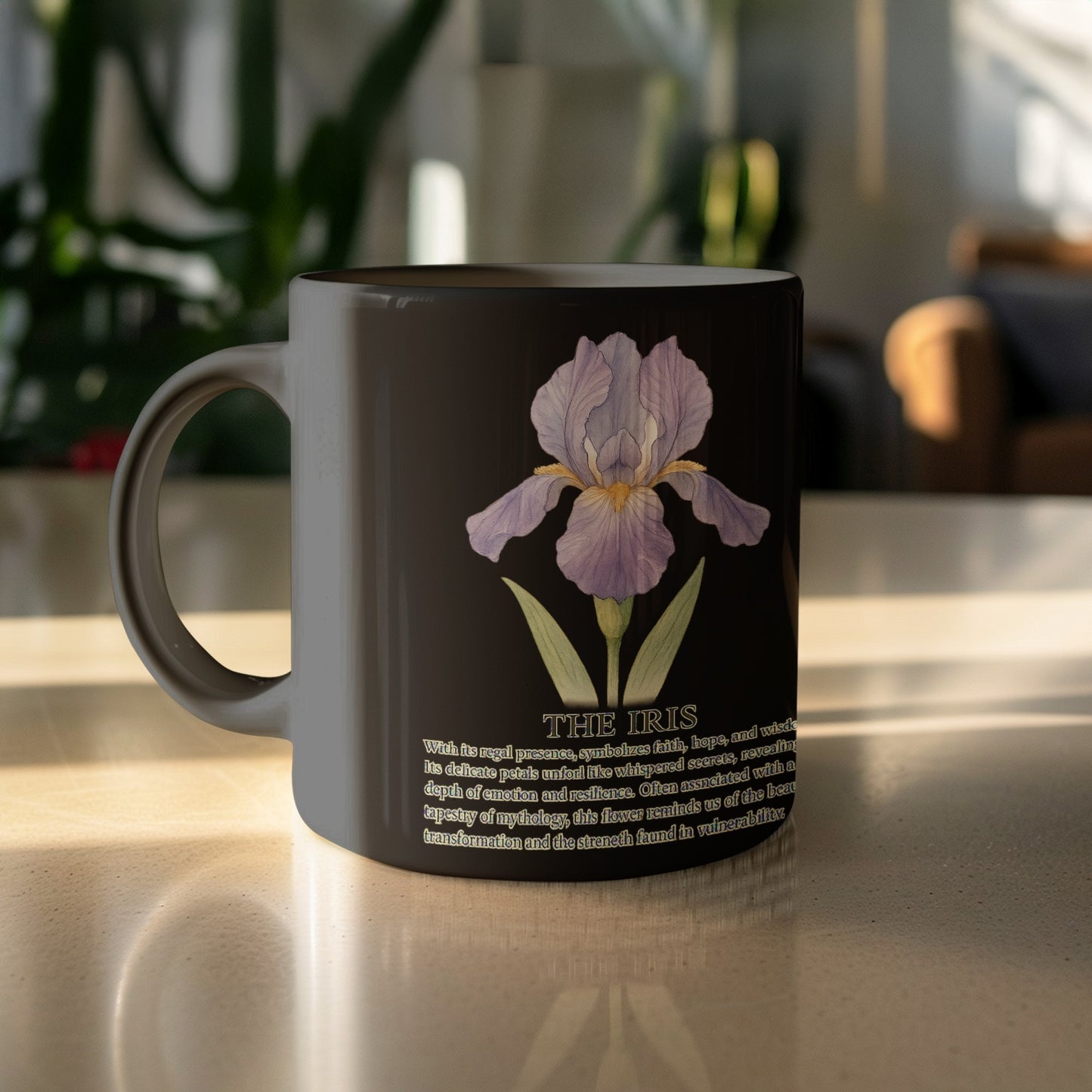 The Iris Floral Design Coffee Mug Perfect Gift Product