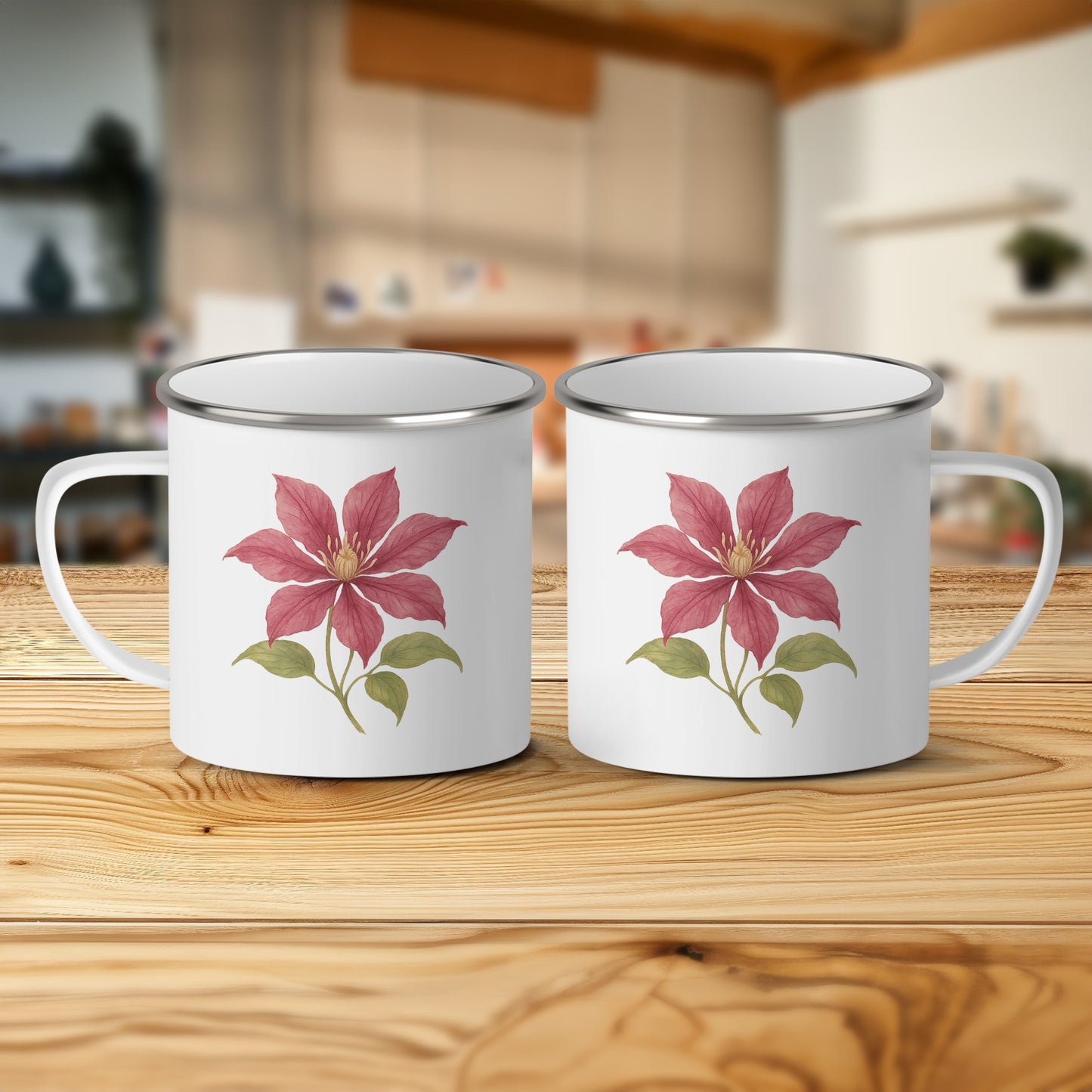 Beautiful Red Flower Pattern Mug Design product type