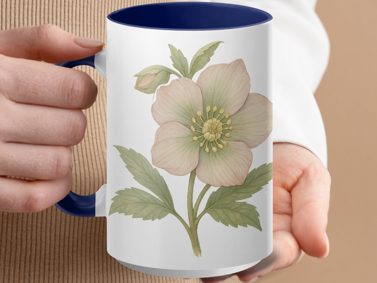 Beautiful Handcrafted Floral Design Coffee Mug Product