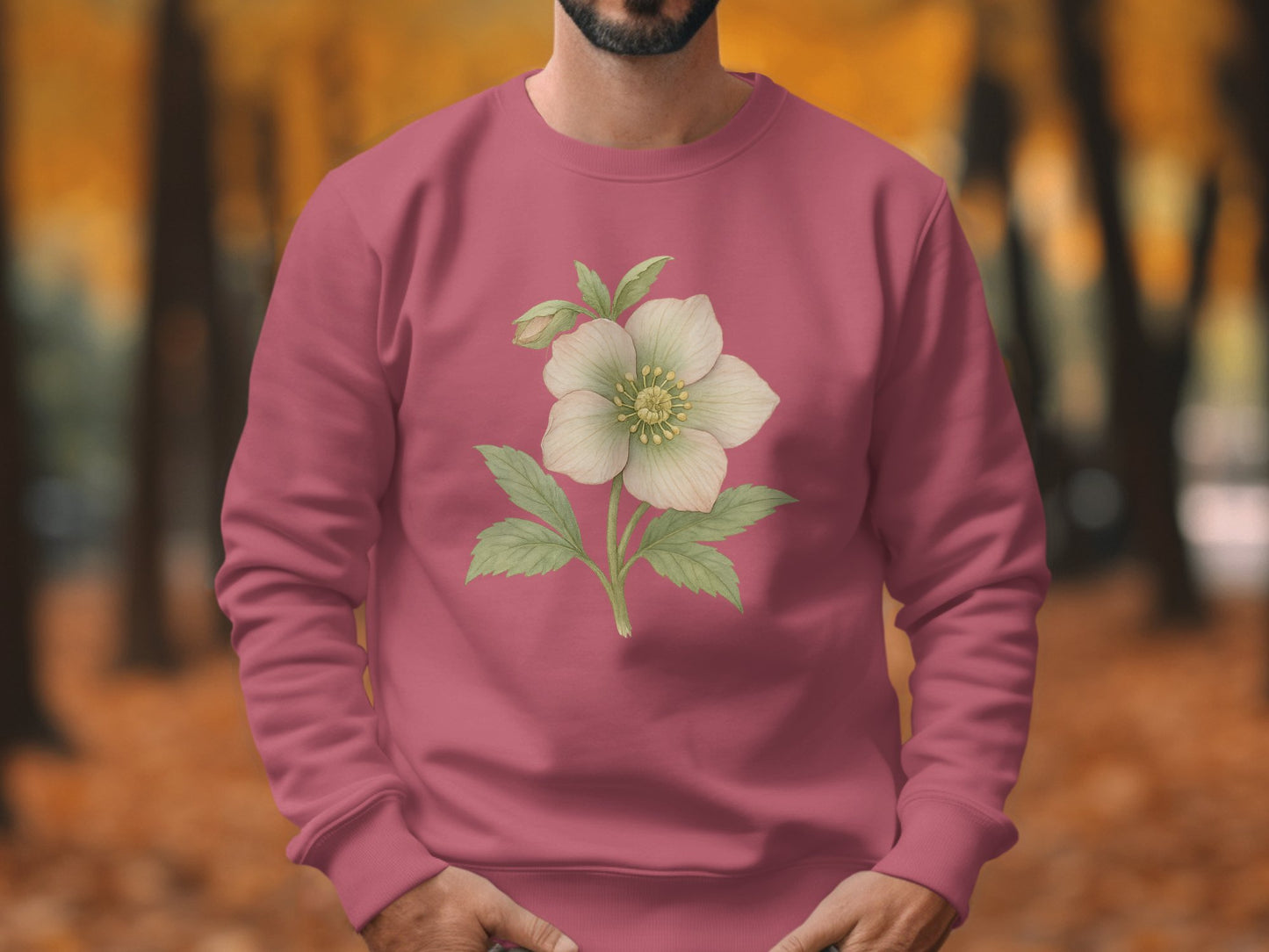 Floral Pink Long Sleeve Sweatshirt product