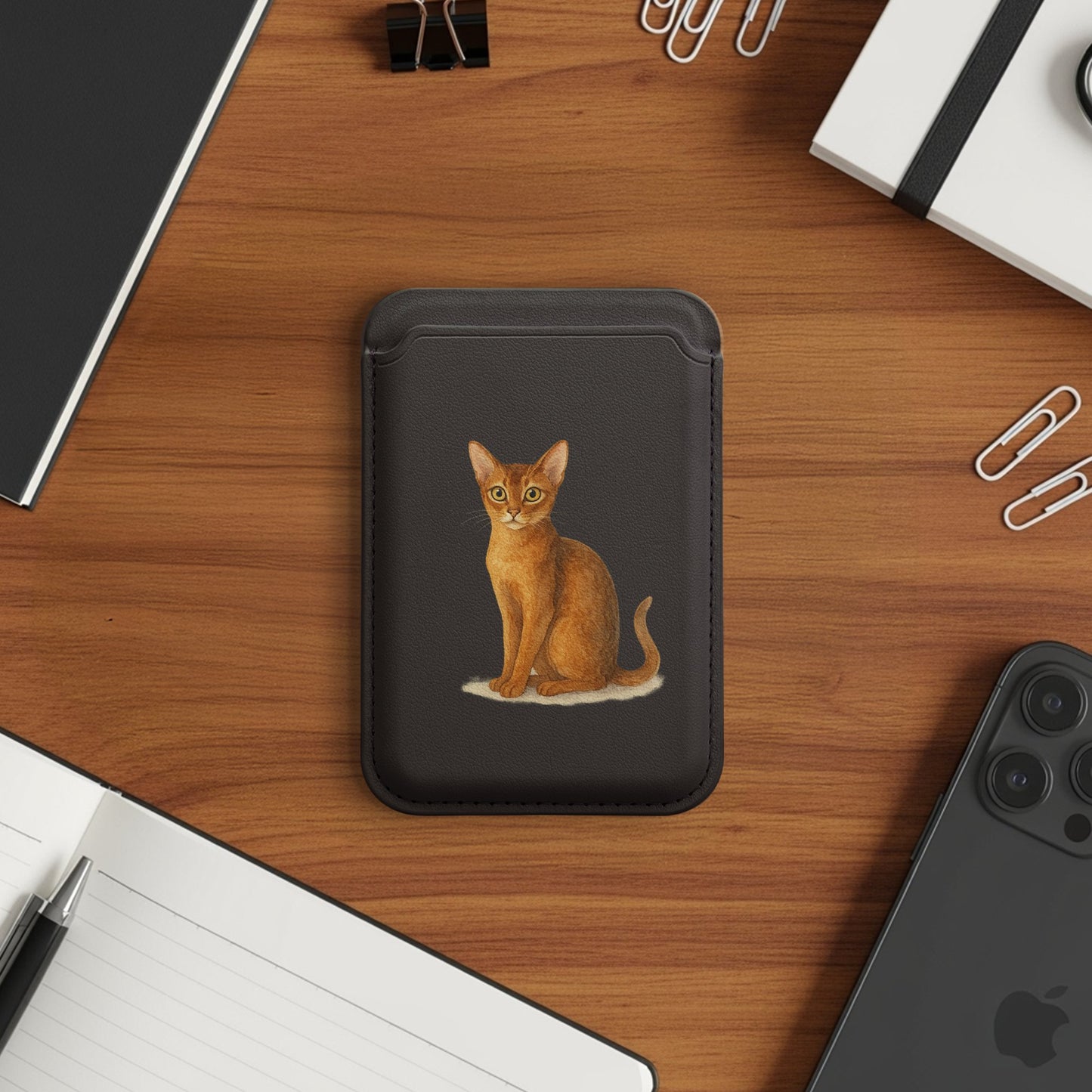 Adorable Cat Design Wallet Phone Case product type
