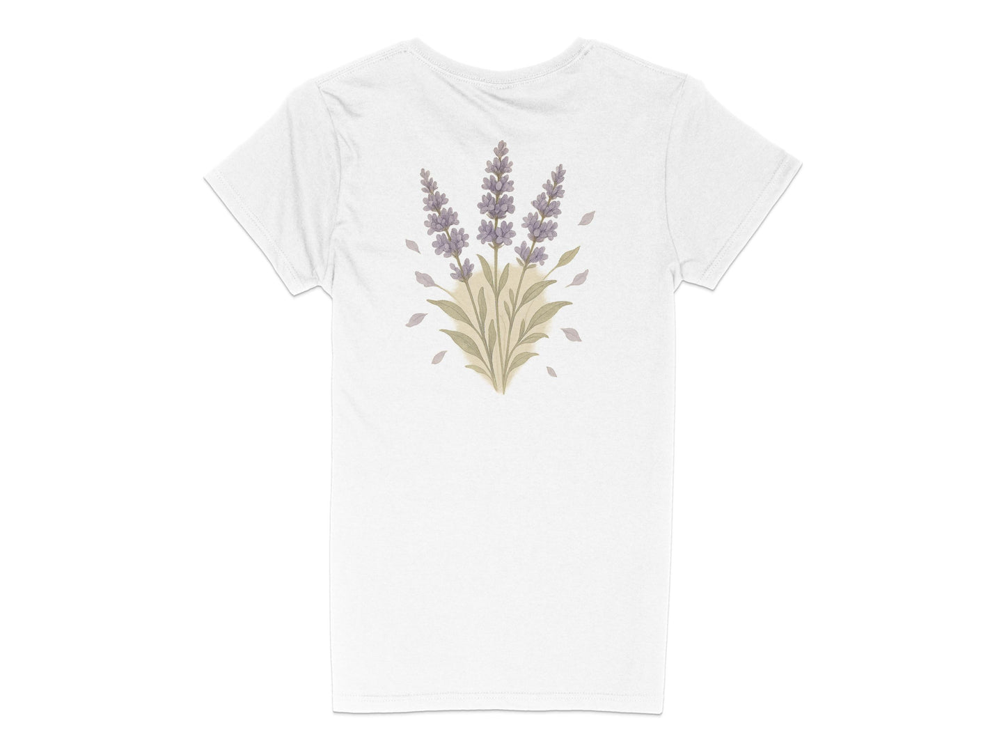 Beautiful Lavender Print on Comfortable Tee product