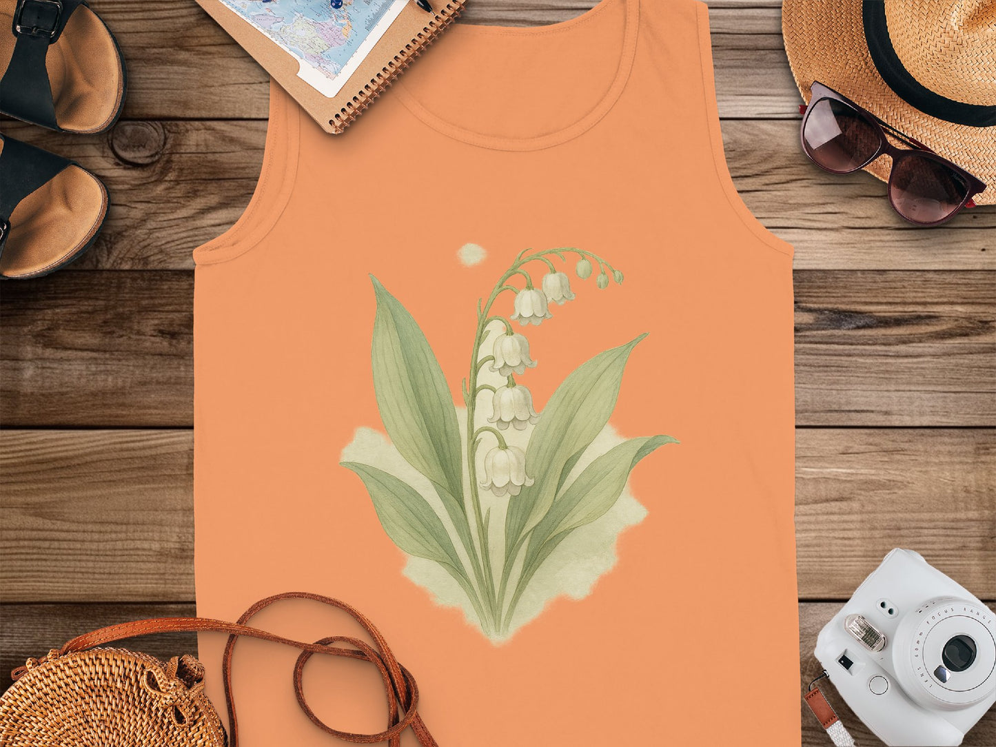 Floral Lily of the Valley Sleeveless Top product type