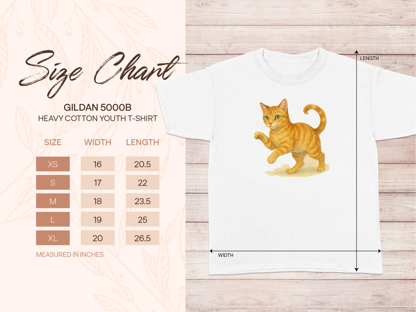 Playful Orange Tabby Cat Design Youth T-shirt product
