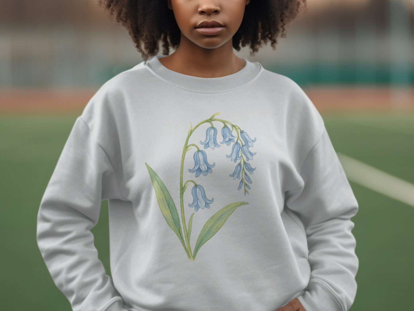 Bluebell Flower Graphic Sweatshirt product type