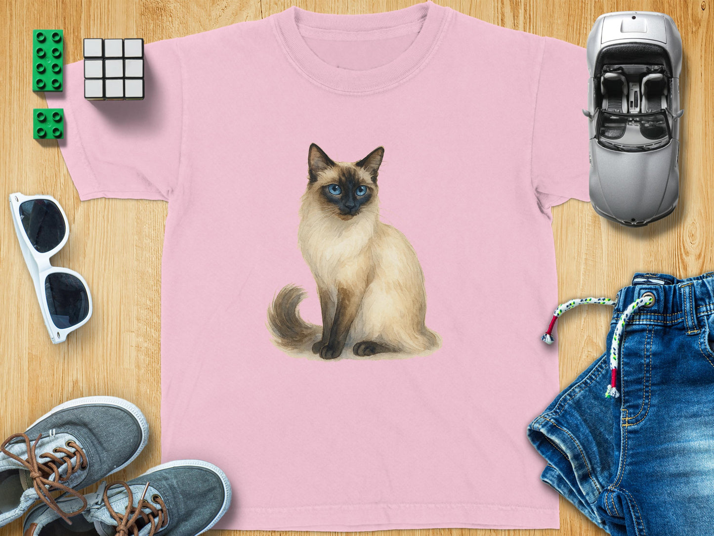Adorable Cat Graphic Design T-Shirt Product Type