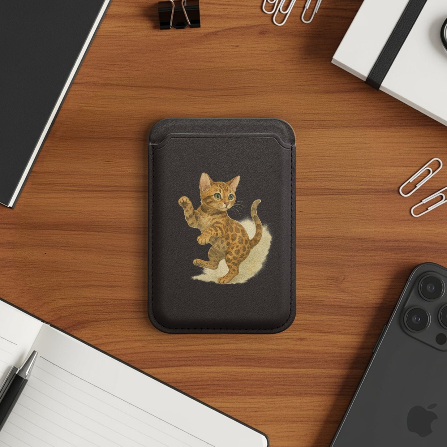 Adorable Kitten Printed on Cell Phone Wallet product