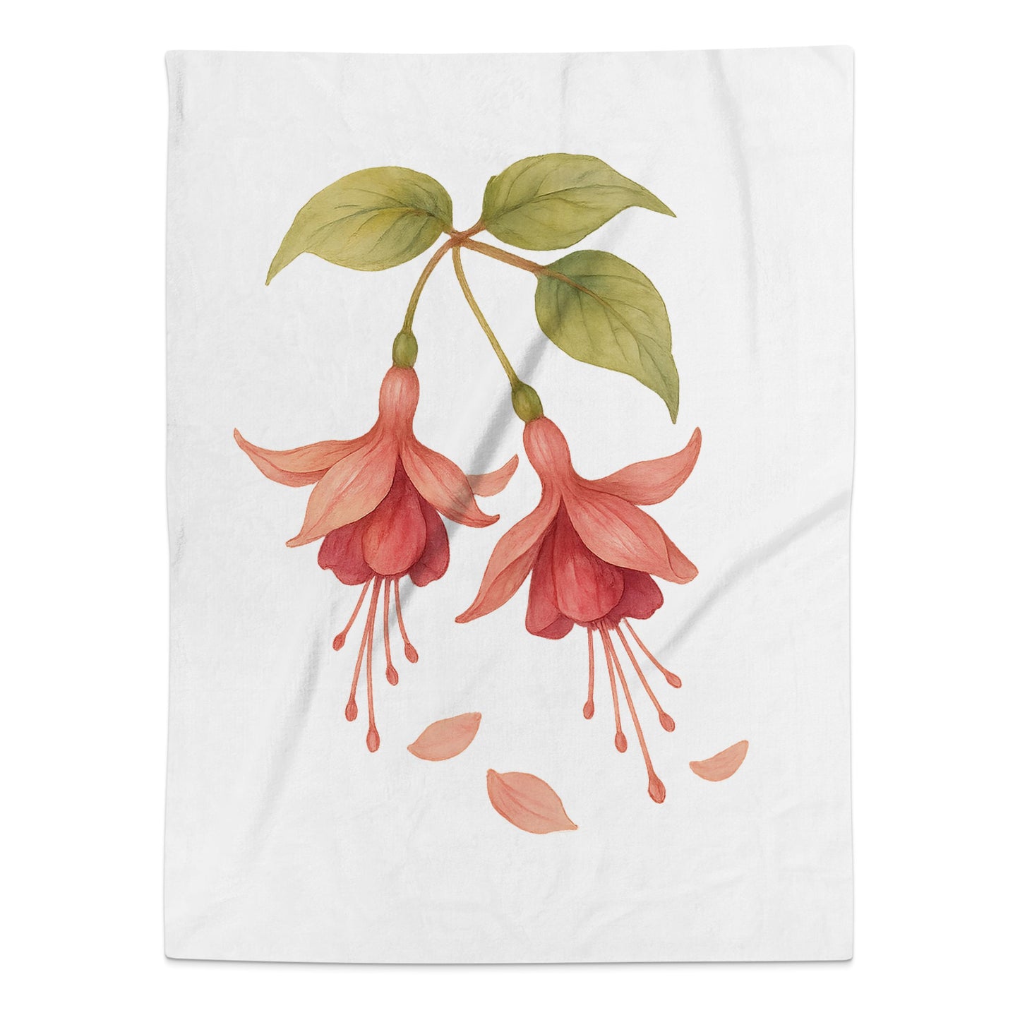 Beautiful Floral Design Art Print on Blanket product