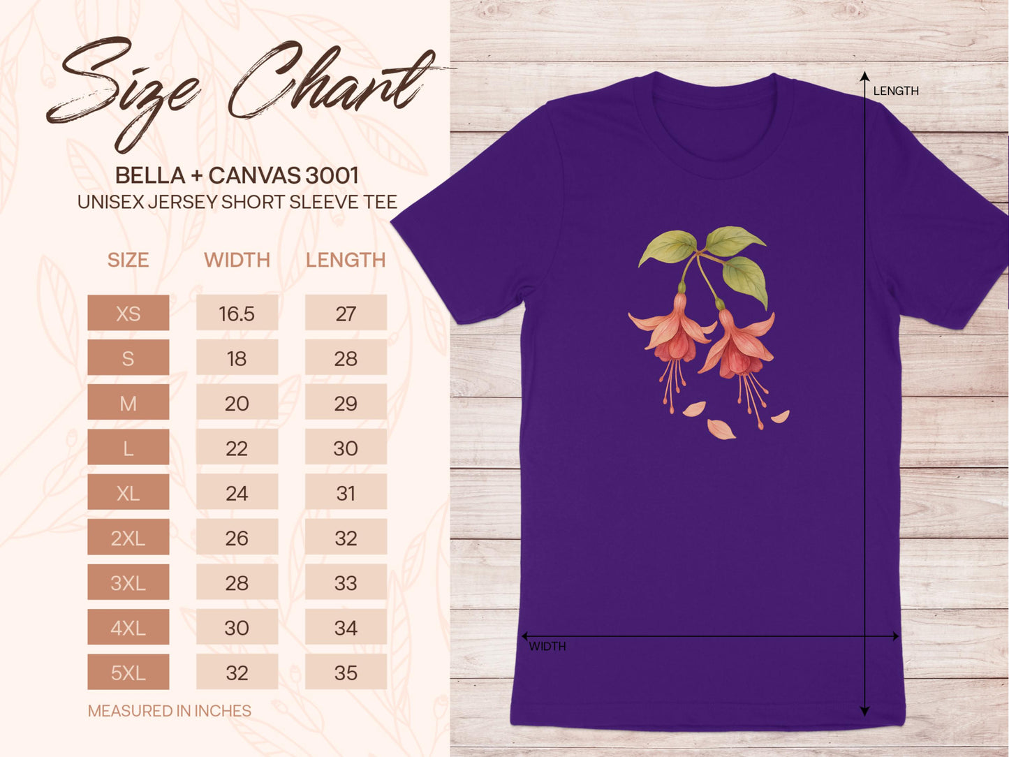 Purple Shirt with Hanging Flowers Design product type
