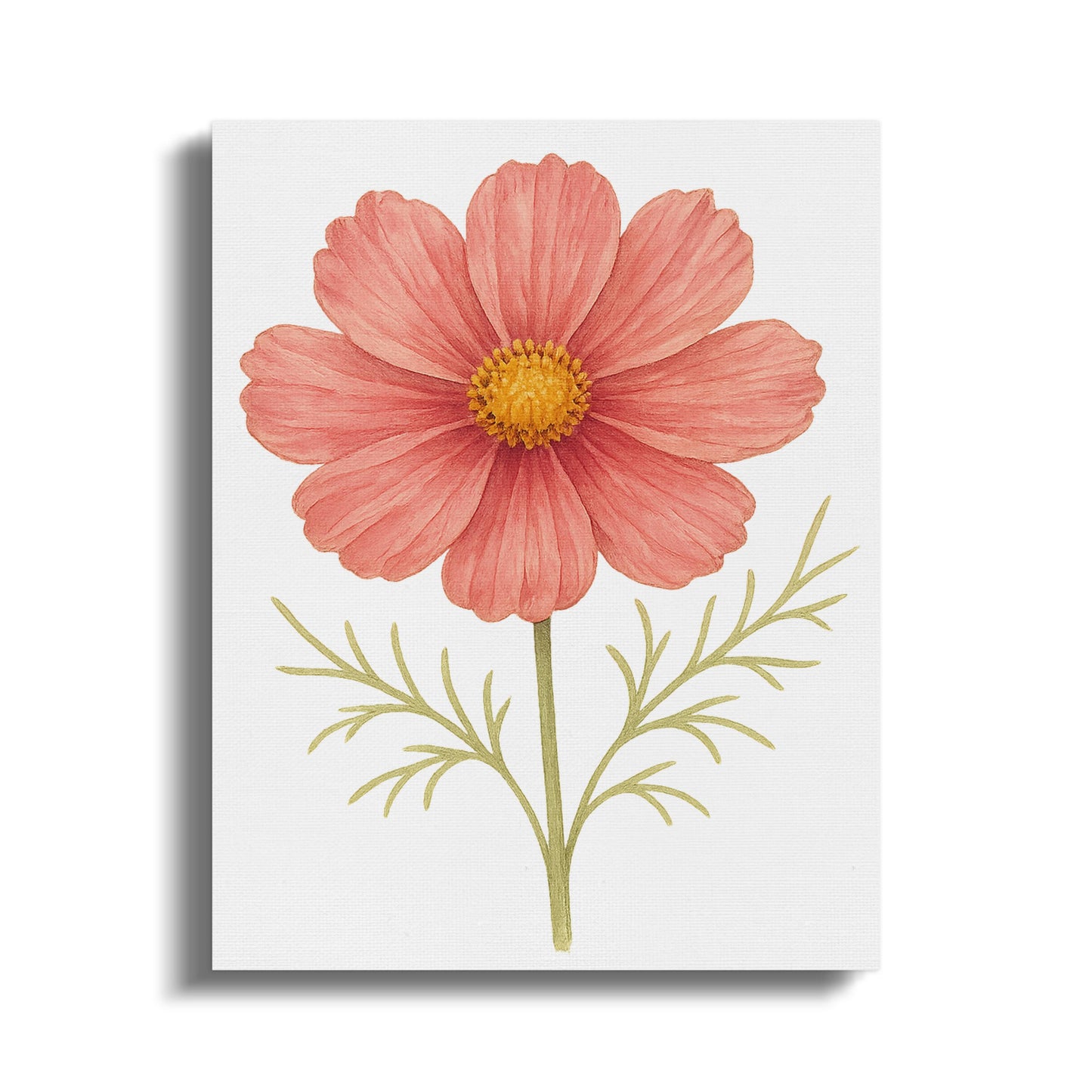 Pink Flower Illustration Wall Art Canvas product