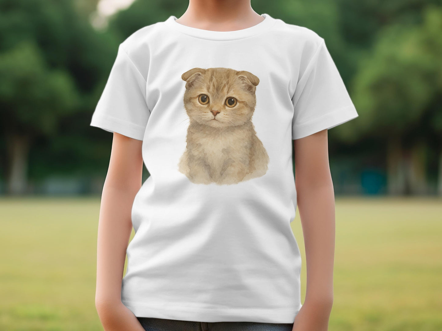 Adorable Kitten Face T-Shirt Perfect for Cat Lovers product type