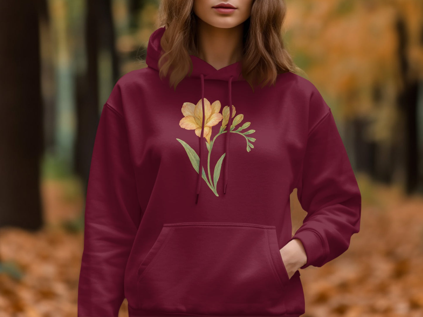 Autumn Forest Flower Design Hoodie product