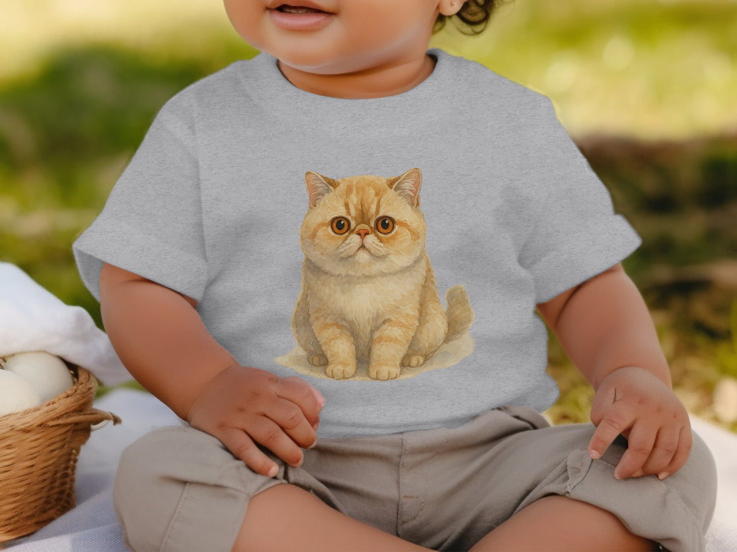 Cute Baby Outfit with Adorable Cat Print product