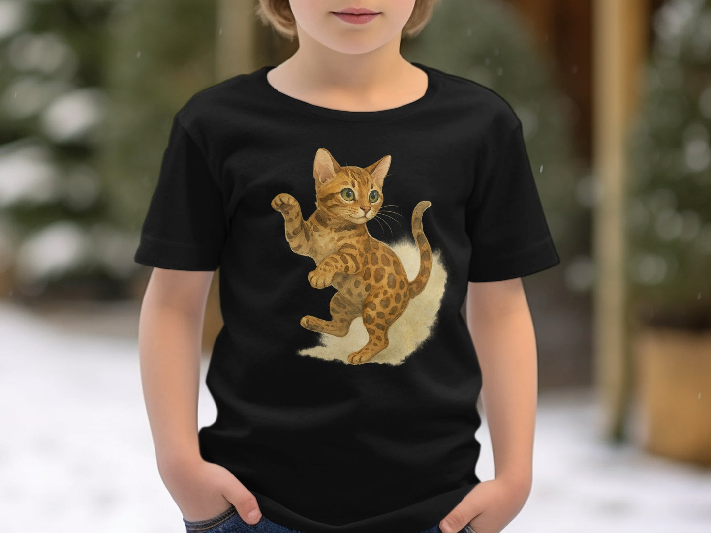 Children's T-shirt with Adorable Kitten Artwork product
