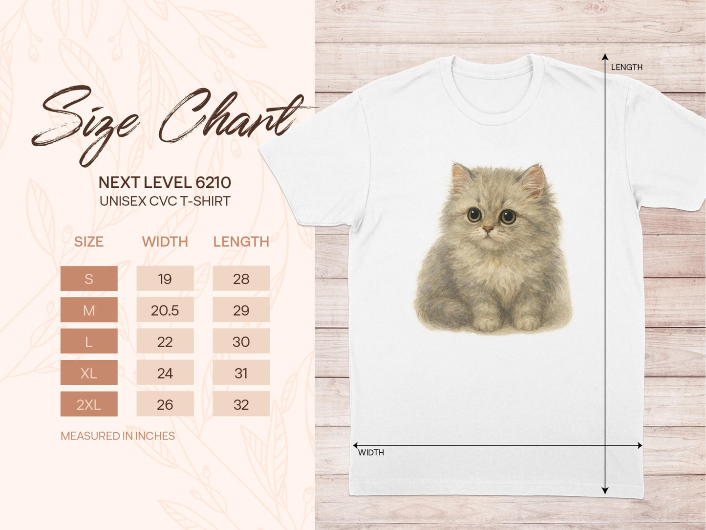 Cute Fluffy Kitten Printed Tee Adorable Unisex T-Shirt product