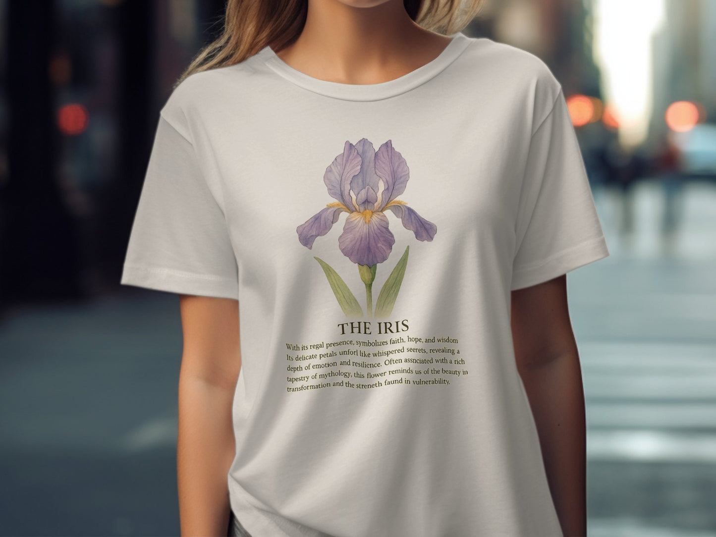 The Iris Flower Design Graphic Tee product type