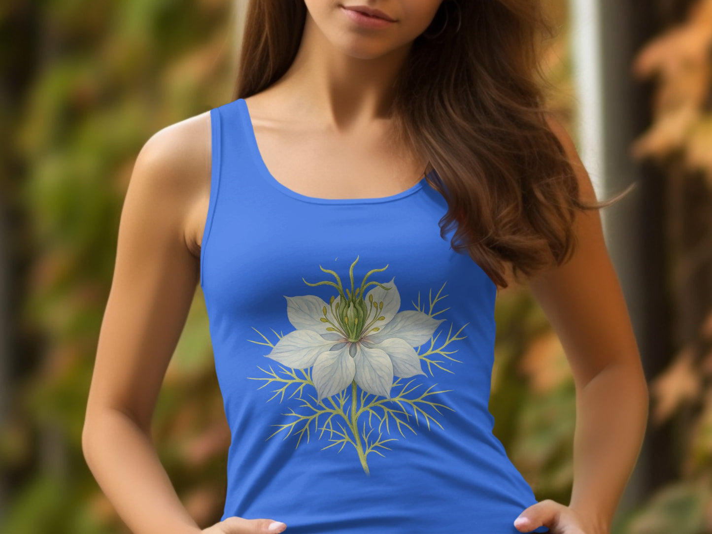 Blue Top with Beautiful Floral Design product type