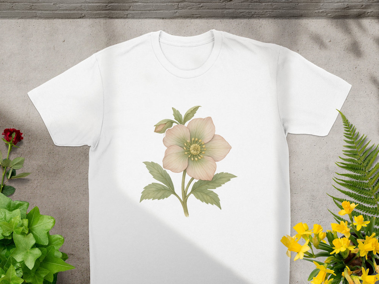 Beautiful Light Pink Flower Design T-shirt product type