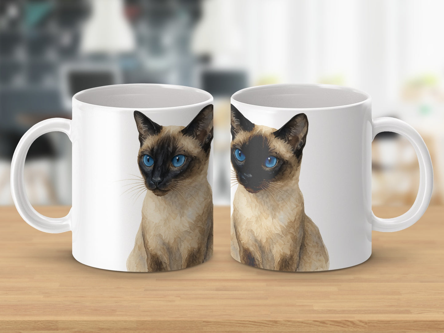 Cute Design Siamese Cat Printed Coffee Mug product